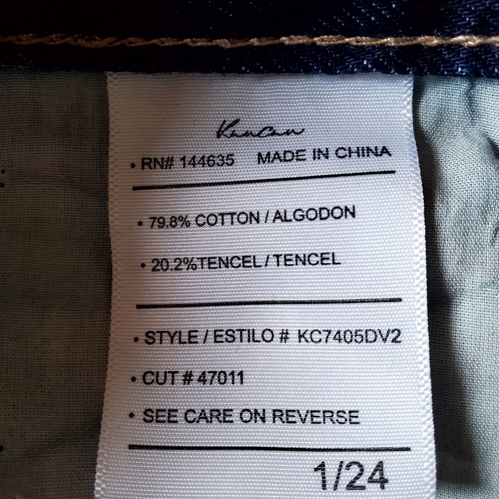 Kancan NWT Ultra High Rise 90s Wide Leg Flare Jeans Size 24 - Picture 13 of 14